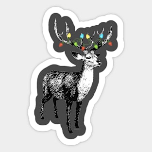 Reindeer Christmas Tree Sticker